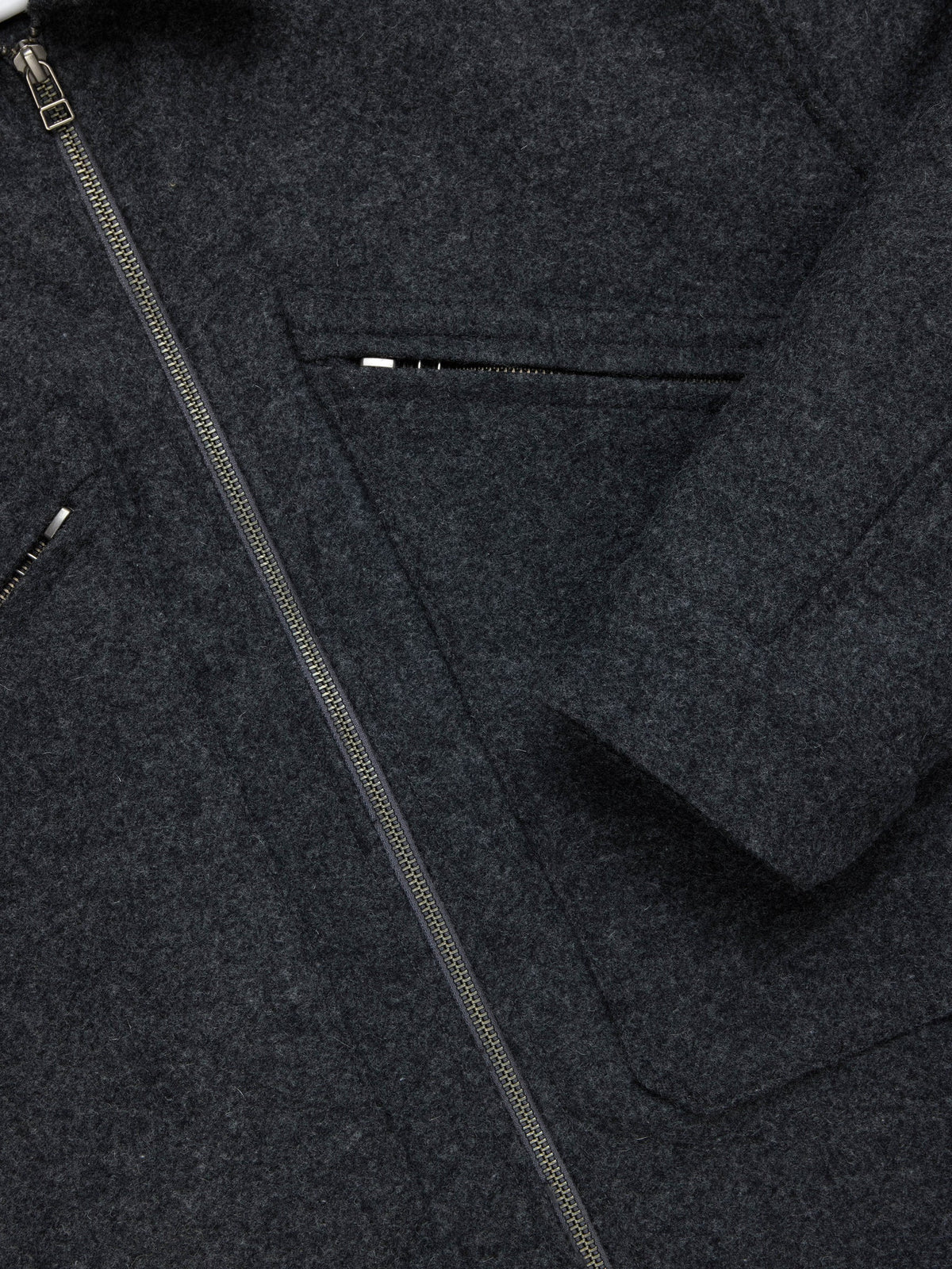 3sixteen Cycling Jacket Charcoal Melton Wool
