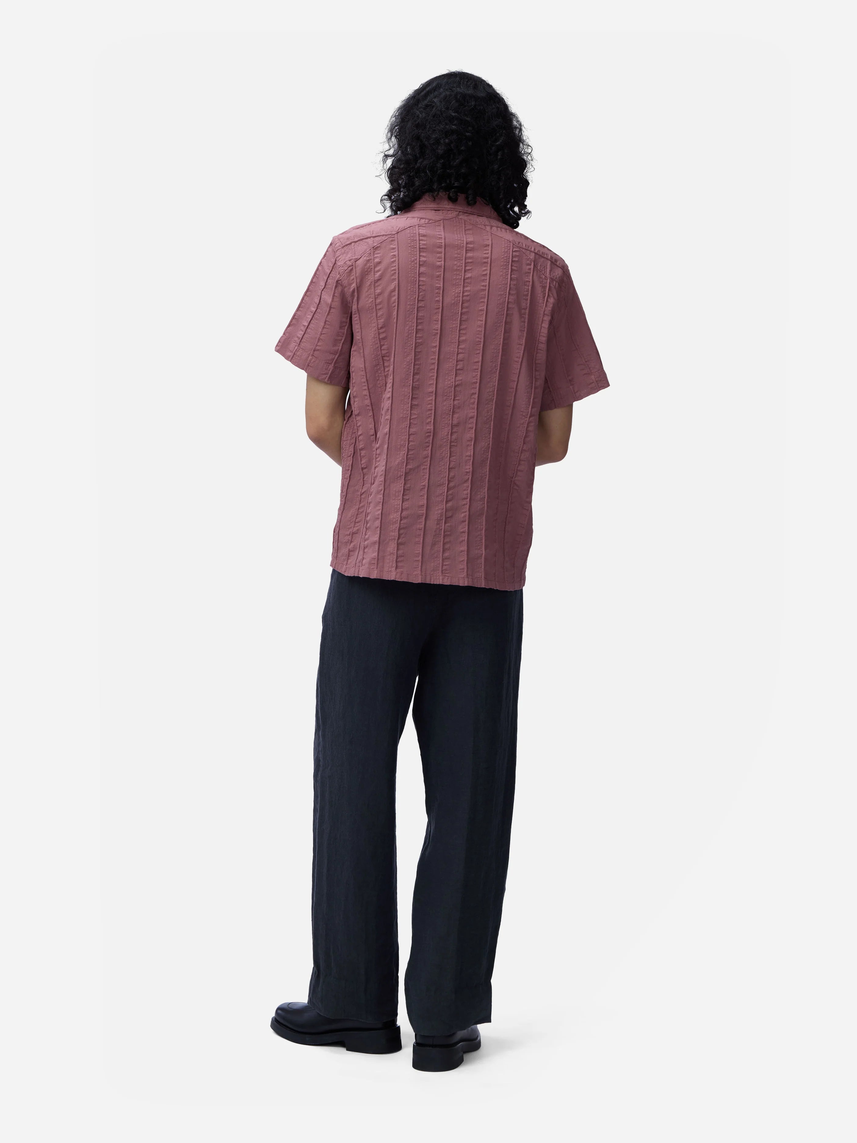 3sixteen Cabana Shirt Brick Rope Stripe