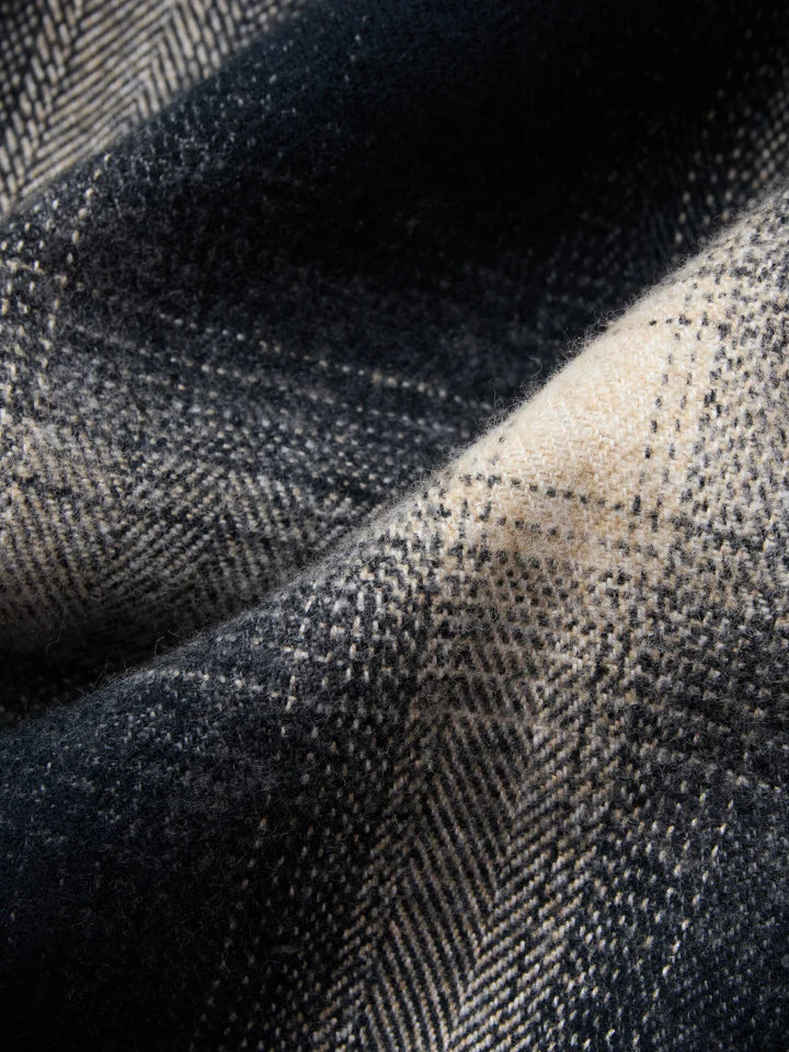 3sixteen Crosscut Flannel Black Ombre Plaid