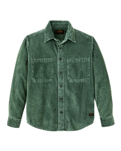 Filson 6-wale Corduroy Shirt Seabed Green