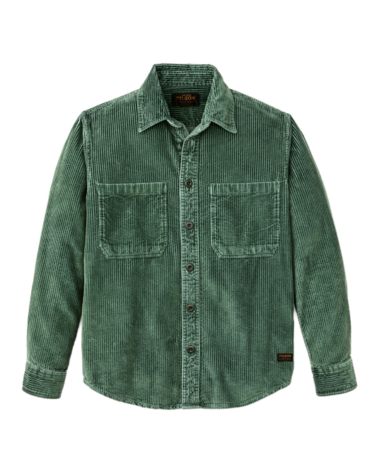 Filson 6-wale Corduroy Shirt Seabed Green