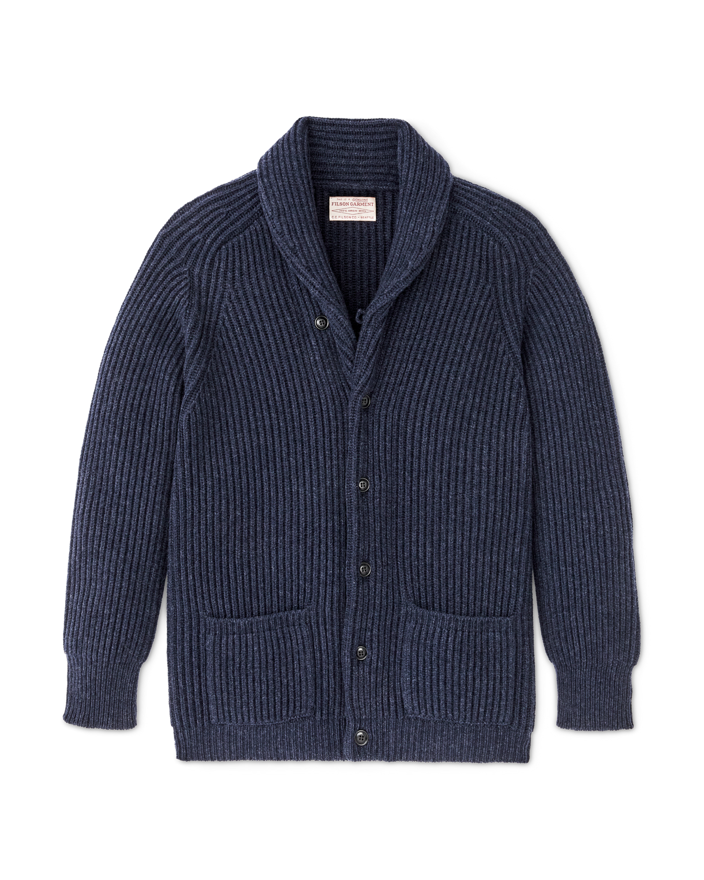 Filson Bristol Cardigan Sweater Navy