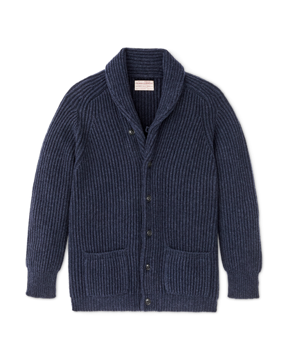 Filson Bristol Cardigan Sweater Navy