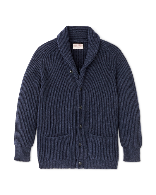 Filson Bristol Cardigan Sweater Navy