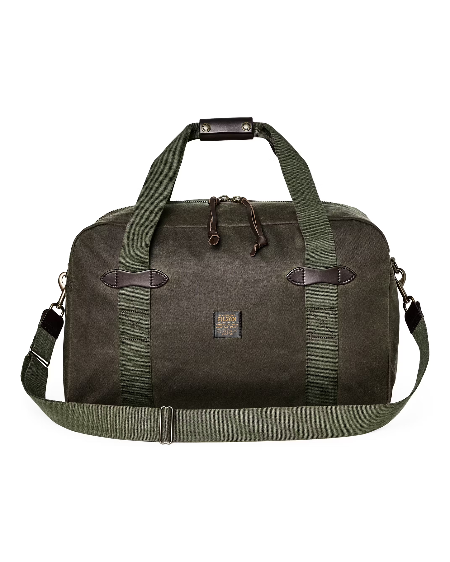 Filson Medium Tin Cloth Duffle Bag Otter Green