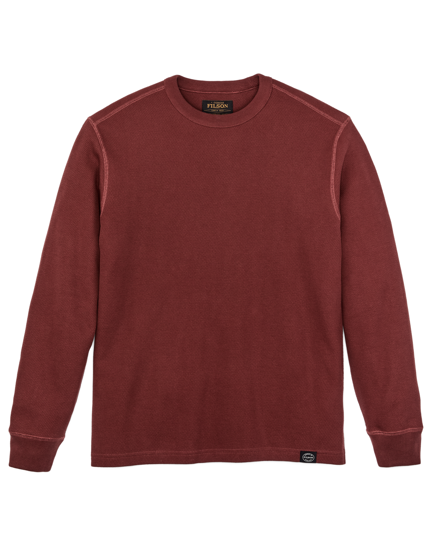 Filson Waffle Knit Thermal Fired Brick