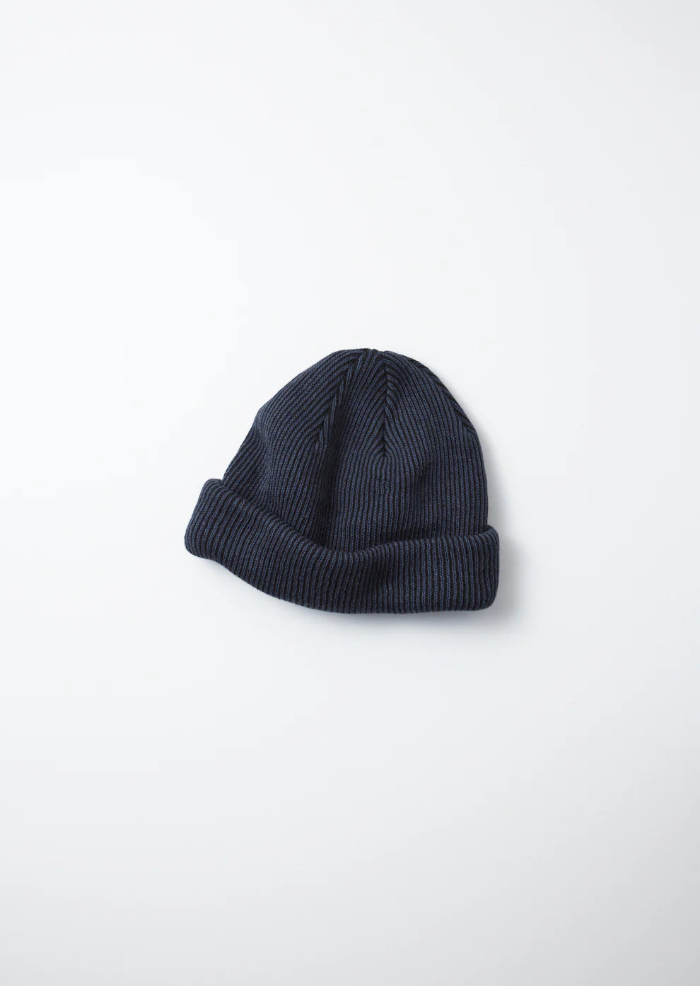 ROTOTO Super Soft 2way Beanie Stripe Dark Ink/Black