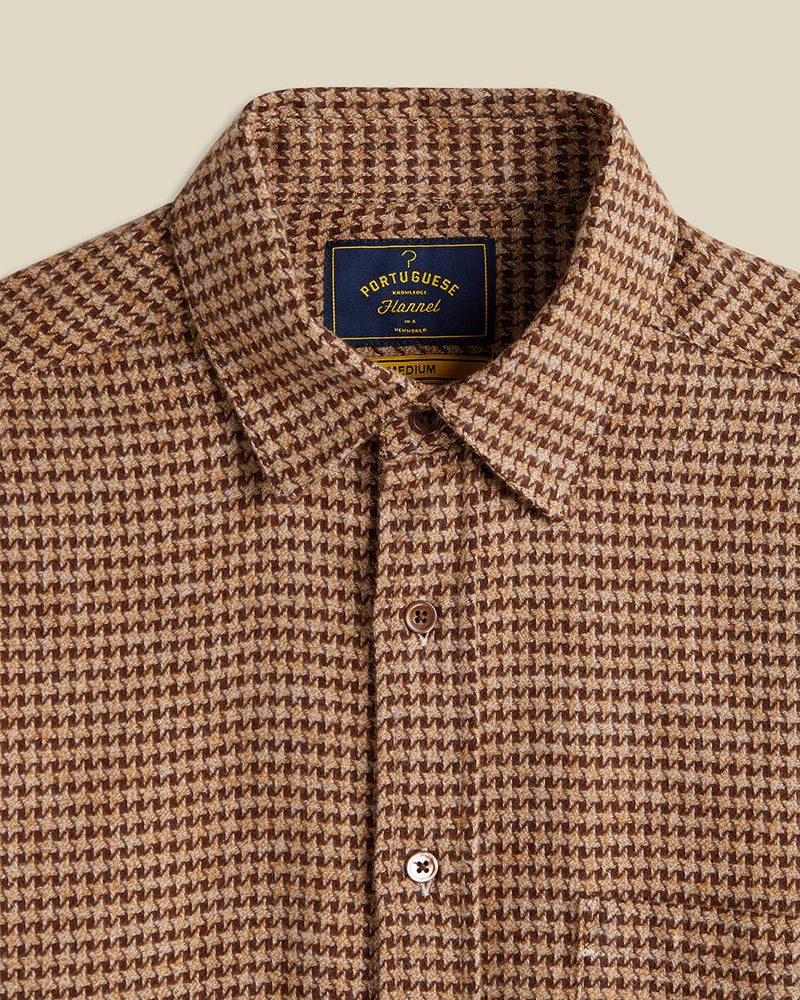 Portuguese Flannel Abstract Piele Poule Button Up