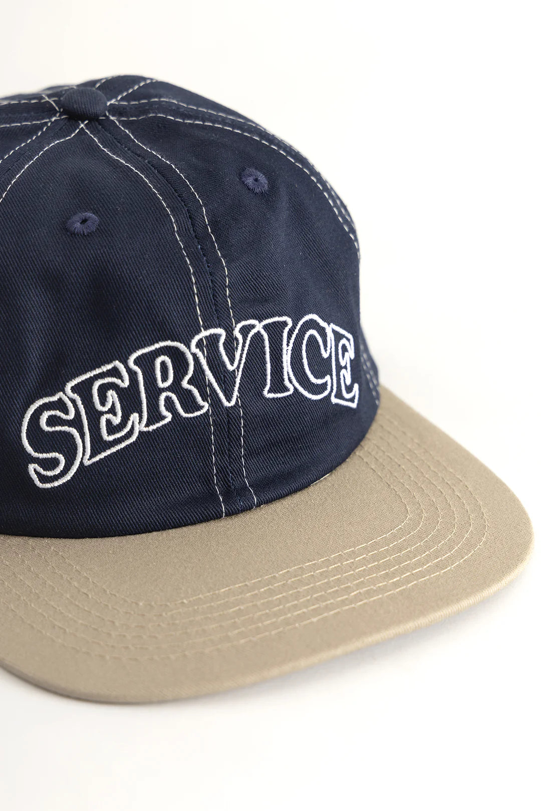 Service Works Arch Logo Contrast Stitch Cap Navy/Khaki