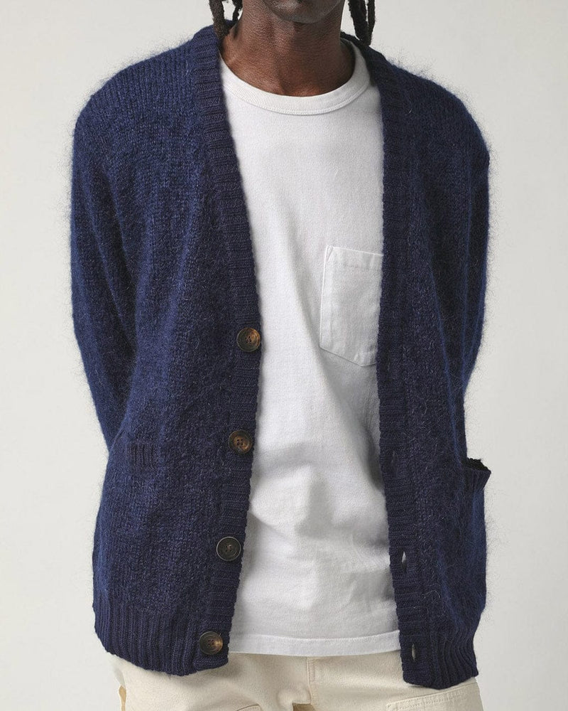 Corridor Mohair Cardigan Navy