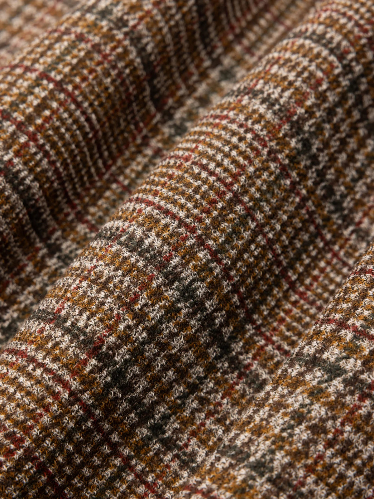 Kestin Porttree Overshirt in Peat Printed Check Jersey