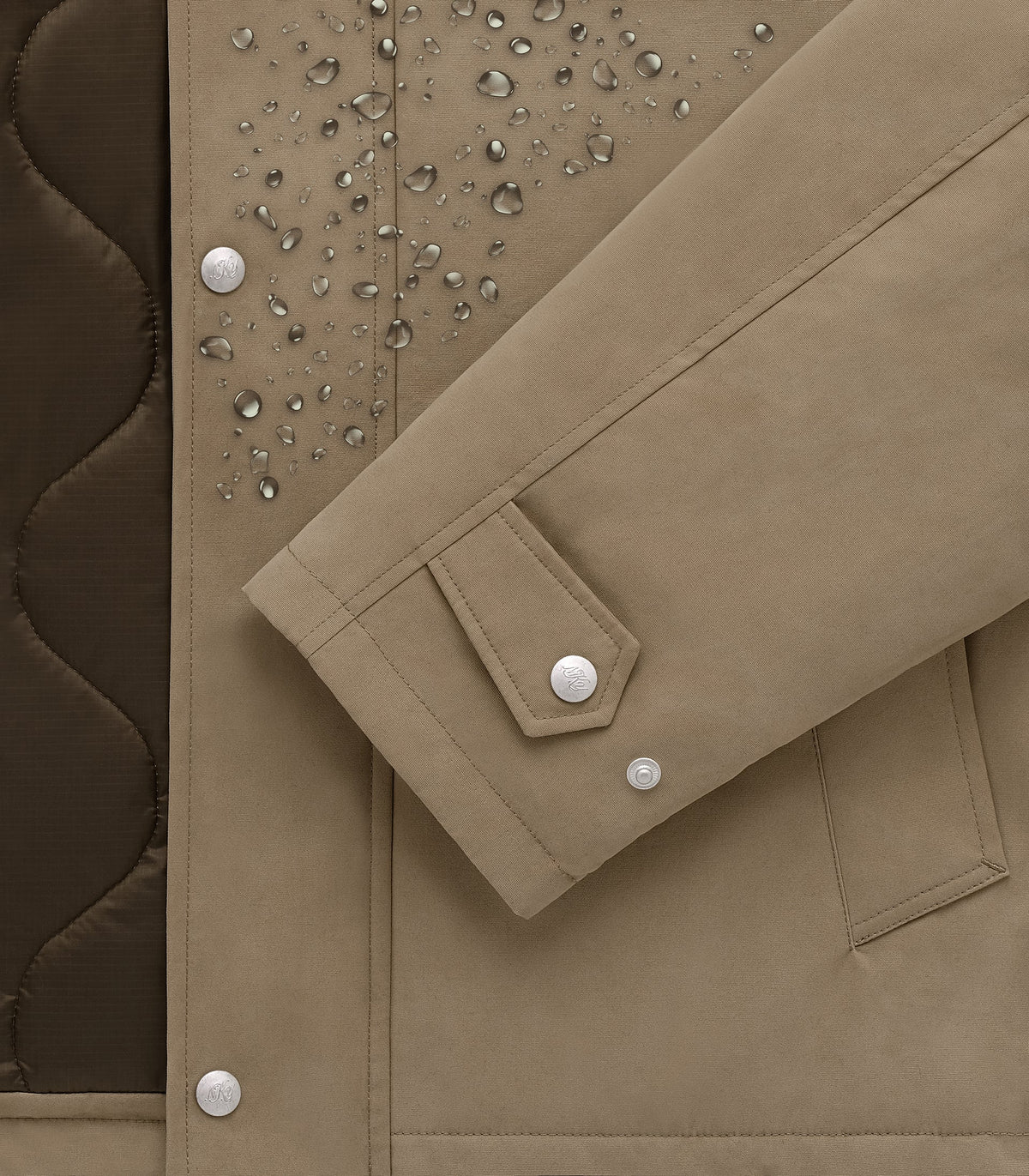 Knickerbocker Canarsie Dry-Wax PrimaLoft Jacket Field Tan