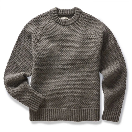 Taylor Stitch The Fisherman Sweater in Taupe Merino