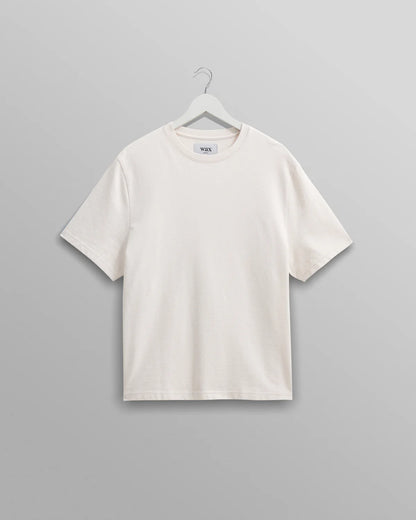 Wax London Dean Textured T-shirt Ecru