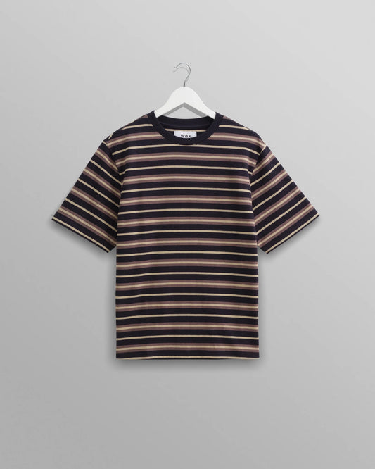 Wax London Dean SS Tee Hay Stripe