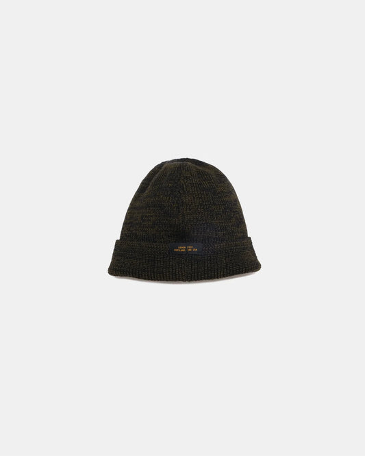Dehen 1920 Wool Knit Watch Cap Loden/Navy Mix