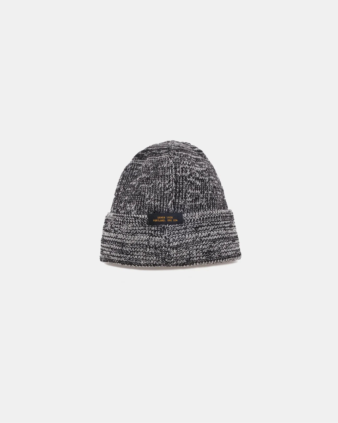 Dehen 1920 Wool Knit Watch Cap Black/Natural Mix