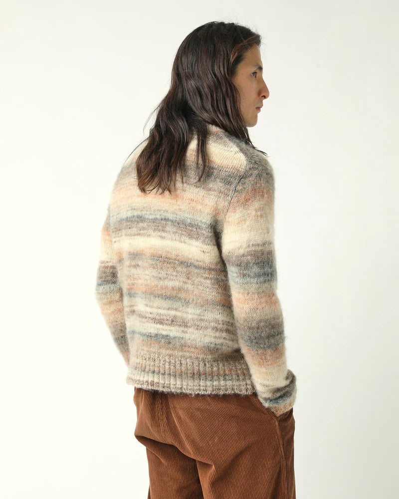 Corridor Space Dye Mohair Crew Neck Natural