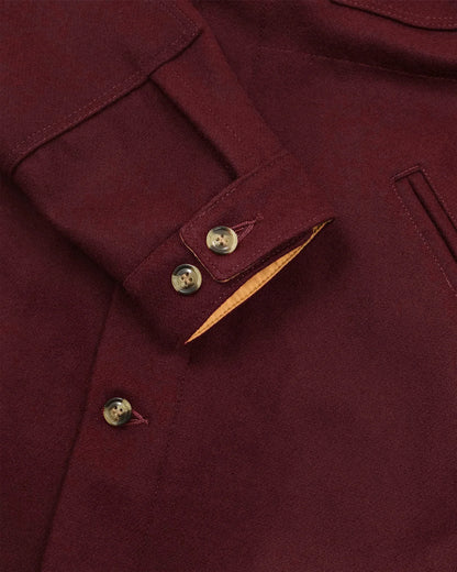 Dehen 1920 Crissman Overshirt Burgundy (ONLINE DEC 1)