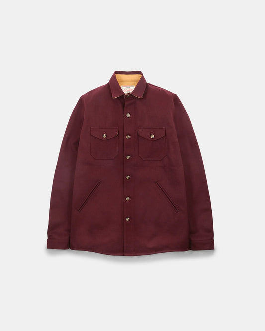 Dehen 1920 Crissman Overshirt Burgundy (ONLINE DEC 1)