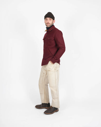 Dehen 1920 Crissman Overshirt Burgundy (ONLINE DEC 1)