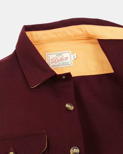 Dehen 1920 Crissman Overshirt Burgundy (ONLINE DEC 1)