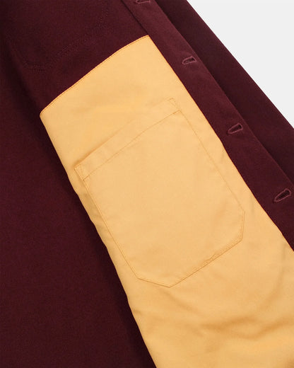 Dehen 1920 Crissman Overshirt Burgundy (ONLINE DEC 1)