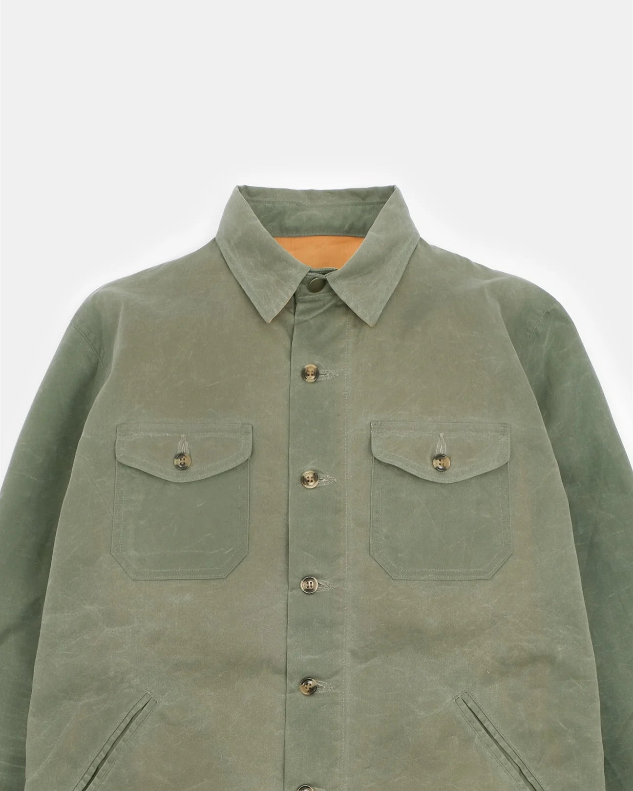 Dehen Crissman Overshirt Waxed Light Moss