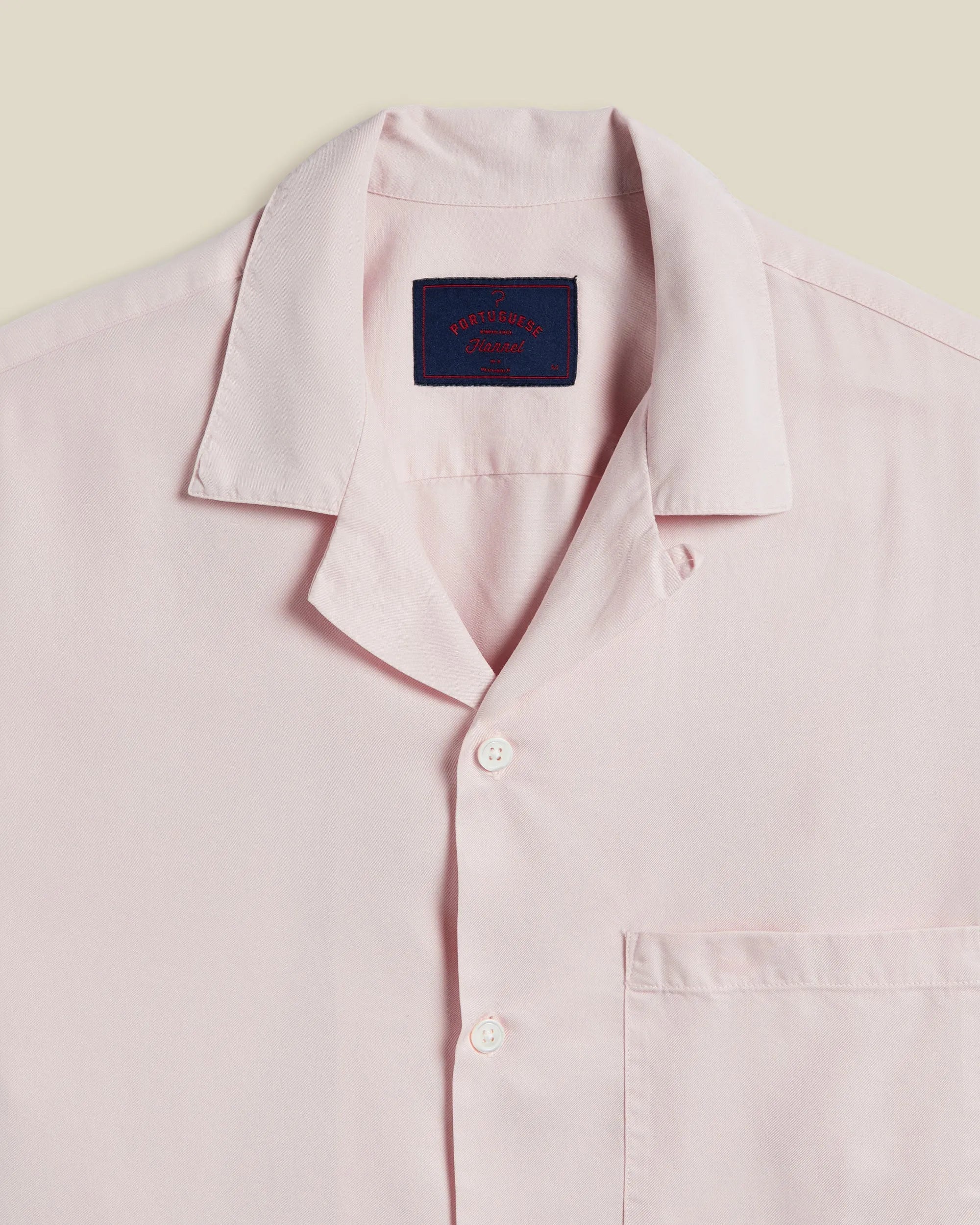 Portuguese Flannel Dogtown Short Sleeve Button Up in Old Rose Portuguese Flannel Dogtown Short Sleeve Button Up in Old Rose