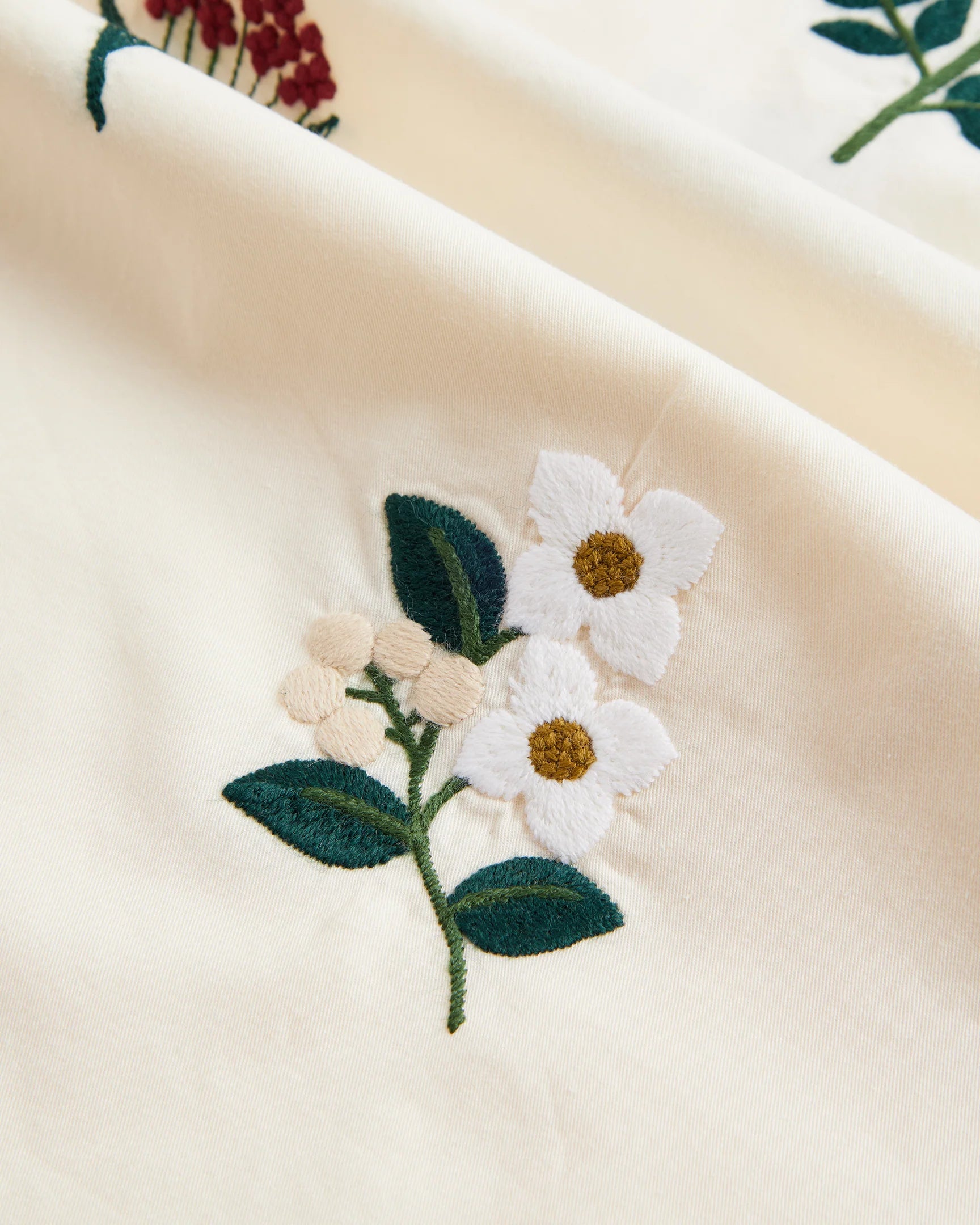 Portuguese Flannel Embroidery Flowers