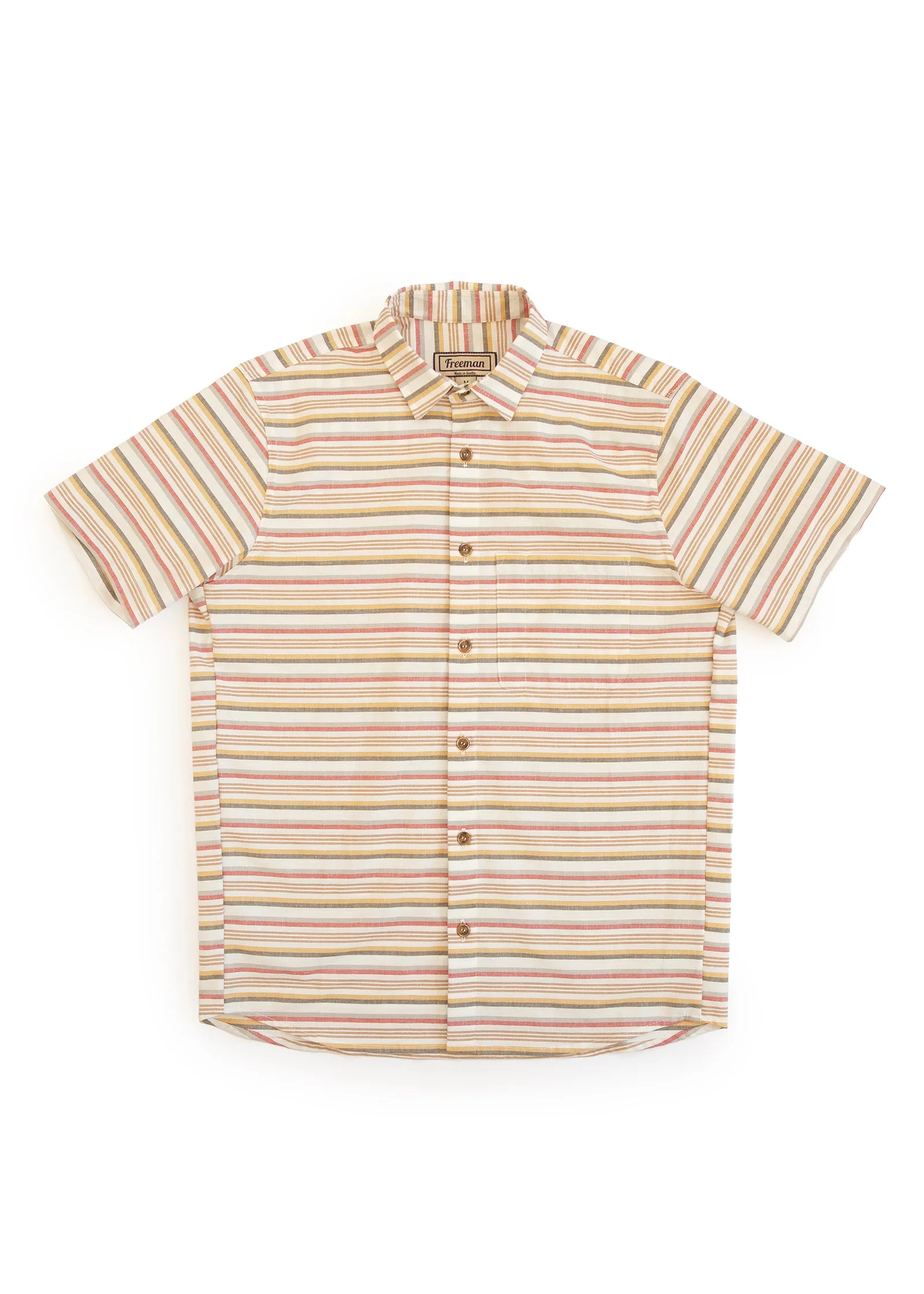 Freeman Short Sleeve Weathervane Sunset Stripe