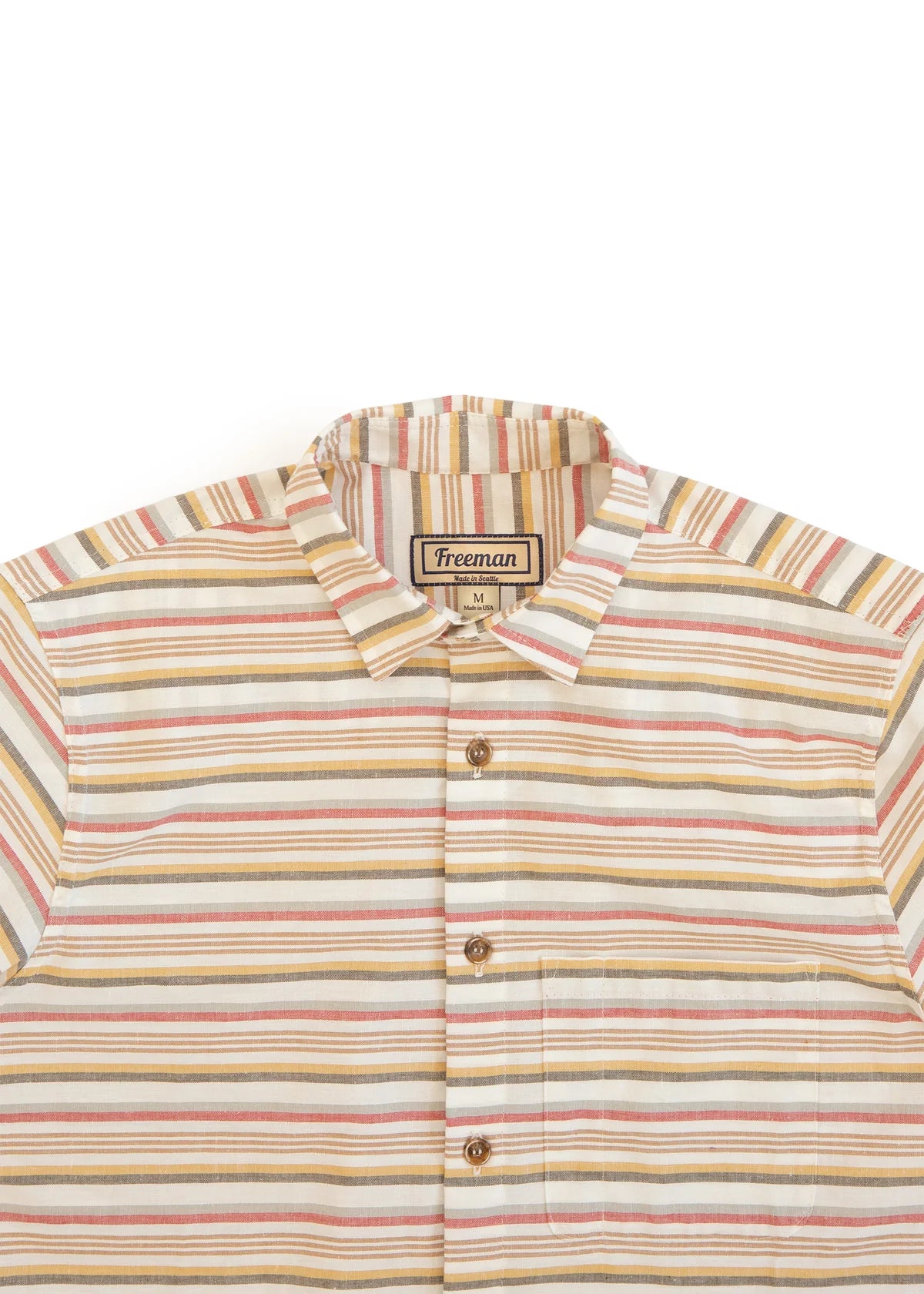 Freeman Short Sleeve Weathervane Sunset Stripe