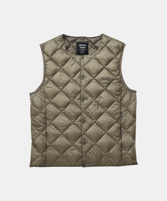 Gramicci Inner Down Vest Stone Grey