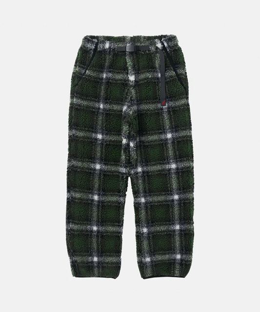 Gramicci Shadow Plaid Sherpa Pant Olive