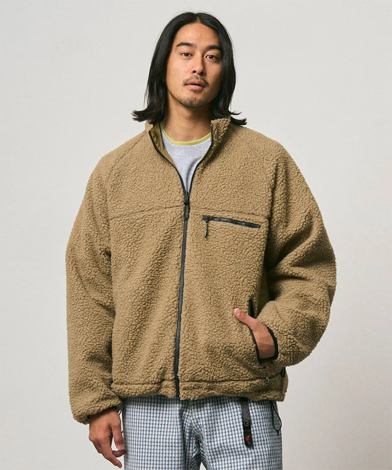 Gramicci Reversible Sherpa Jacket Beige/Tan