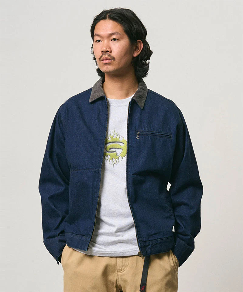 Gramicci Japanese Trucker Jacket Rinsed Indigo