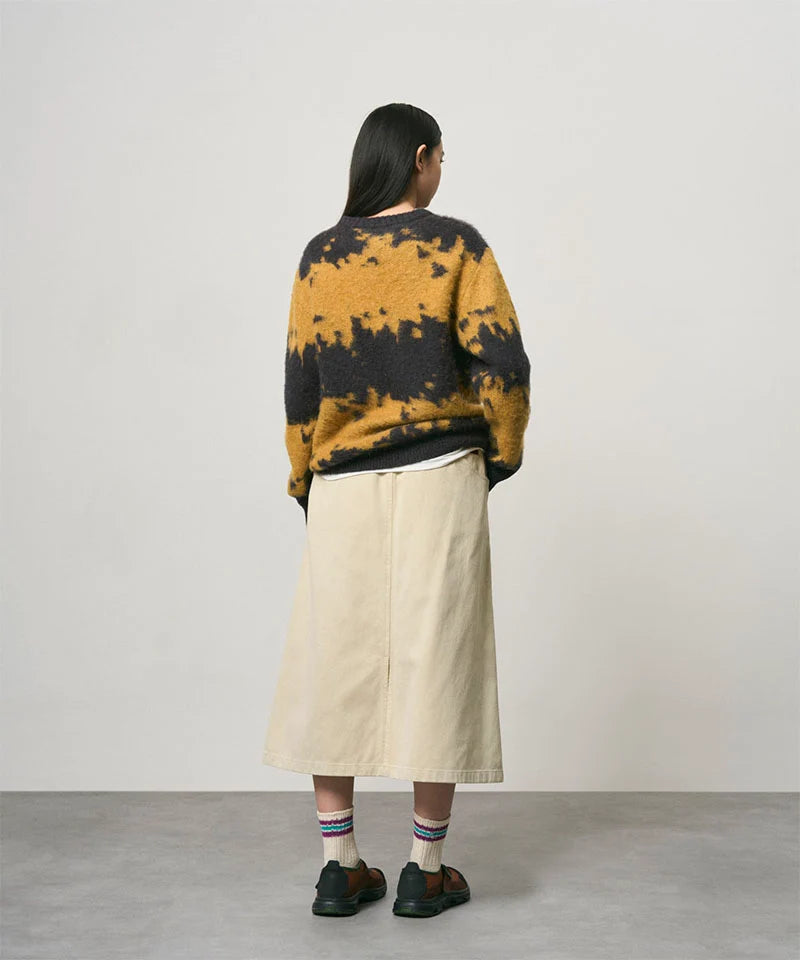 Gramicci Mohair Splatter Sweater Safron Splatter
