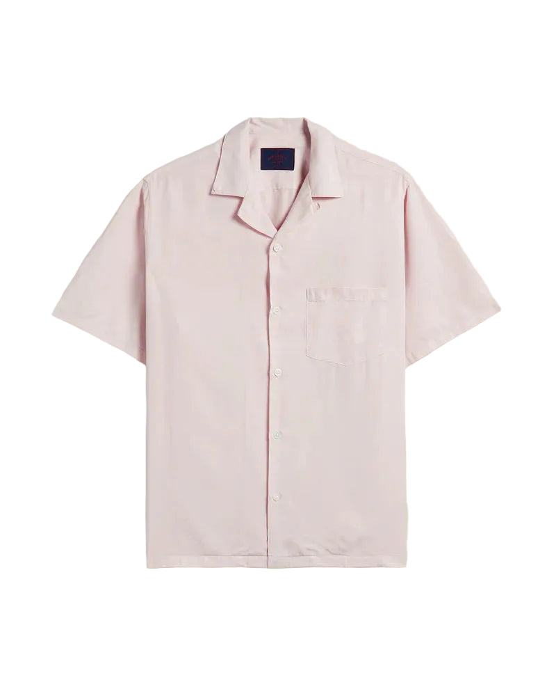 Portuguese Flannel Dogtown Short Sleeve Button Up in Old Rose Portuguese Flannel Dogtown Short Sleeve Button Up in Old Rose