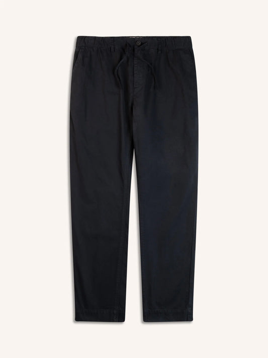 Kestin Inverness Trouser in Navy Cotton Twill