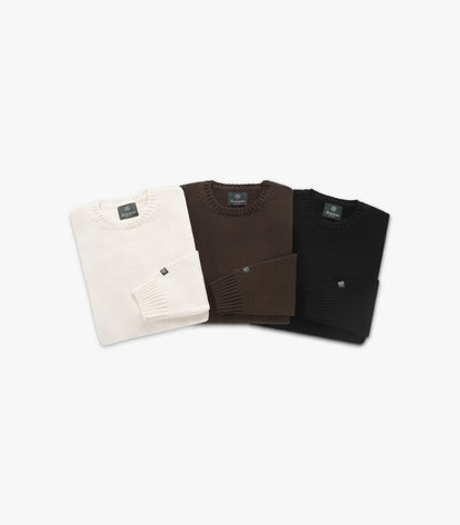 Knickerbocker Ivy Cotton Sweater Black