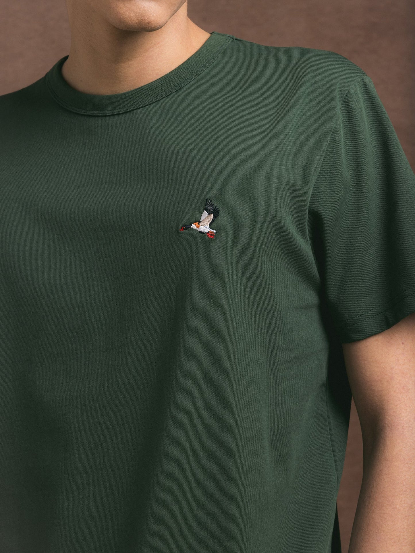 Kestin Cargill Tee in Forest Duck Embroidery