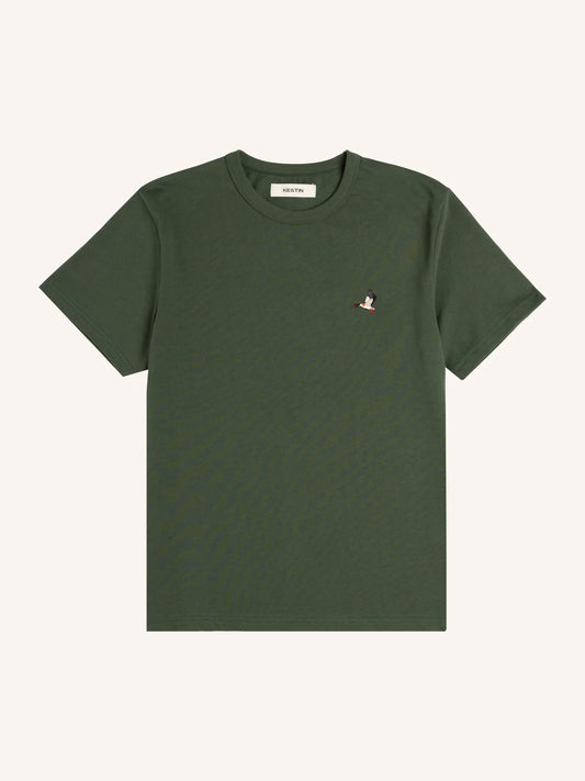 Kestin Cargill Tee in Forest Duck Embroidery