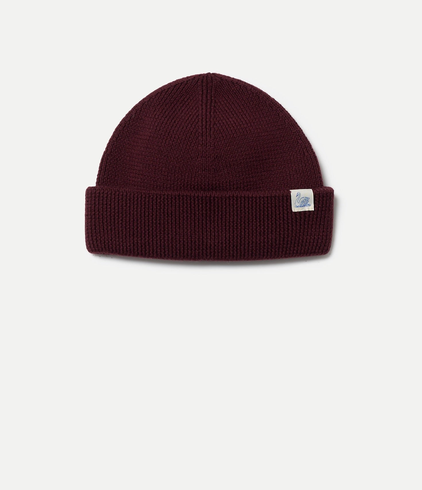 Merz B. Schwanen Merino Wool Watch Cap Burgundy