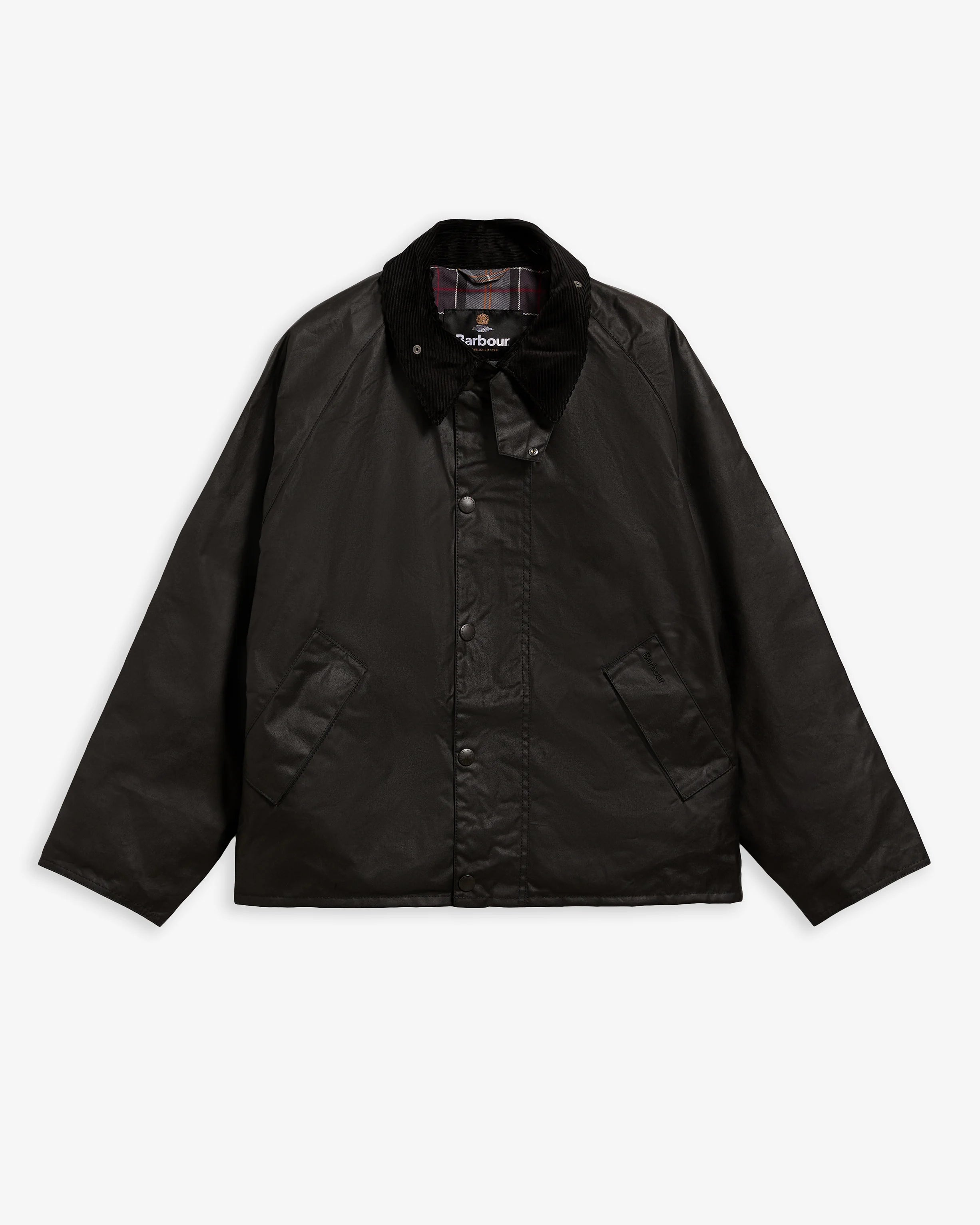 Barbour OS Transport Waxed Jacket Classic Black
