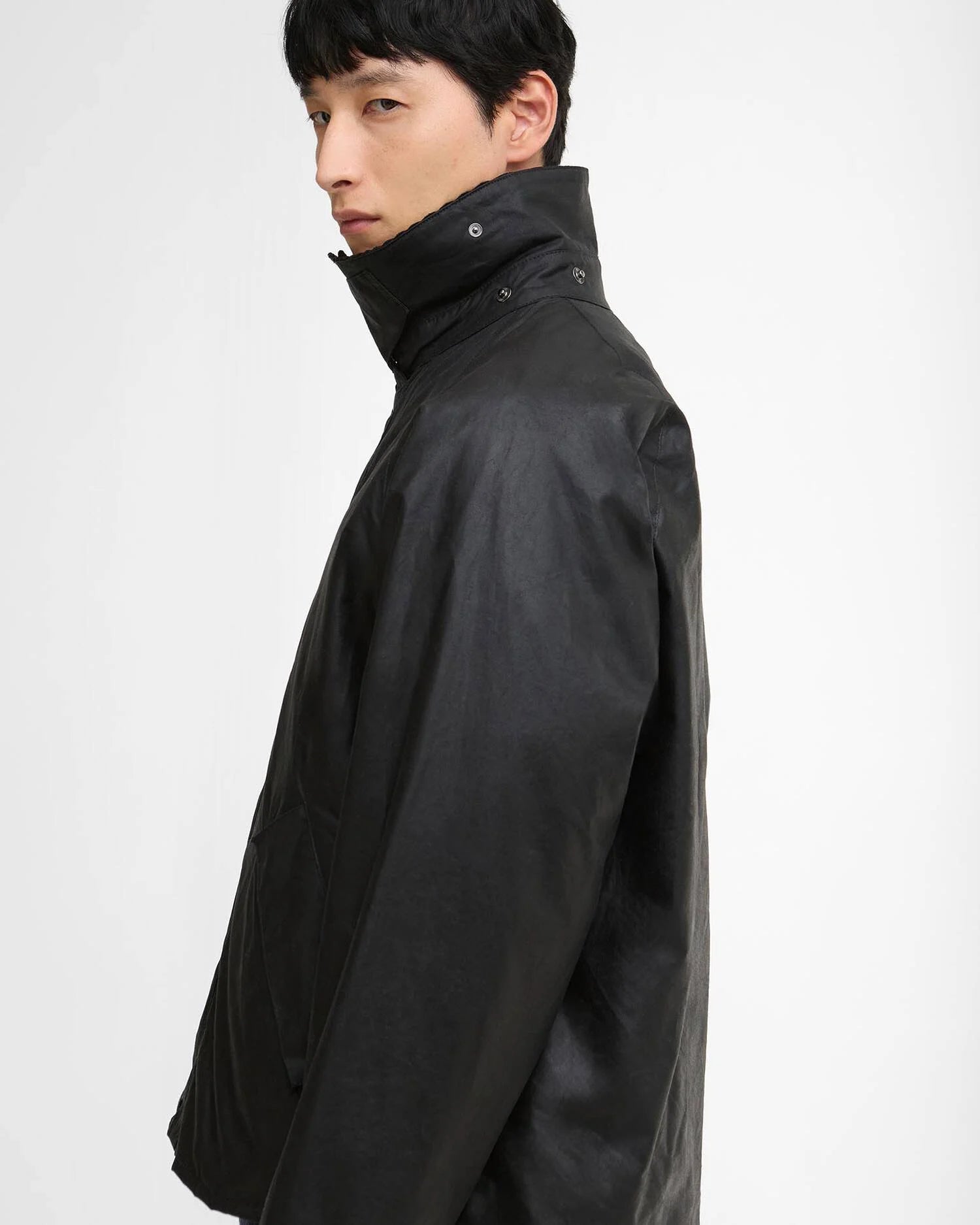 Barbour OS Transport Waxed Jacket Classic Black