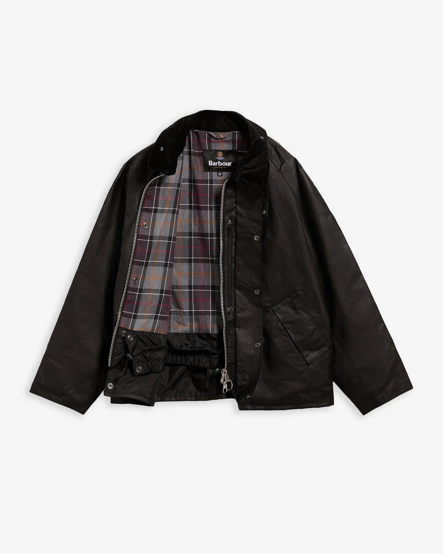 Barbour OS Transport Waxed Jacket Classic Black