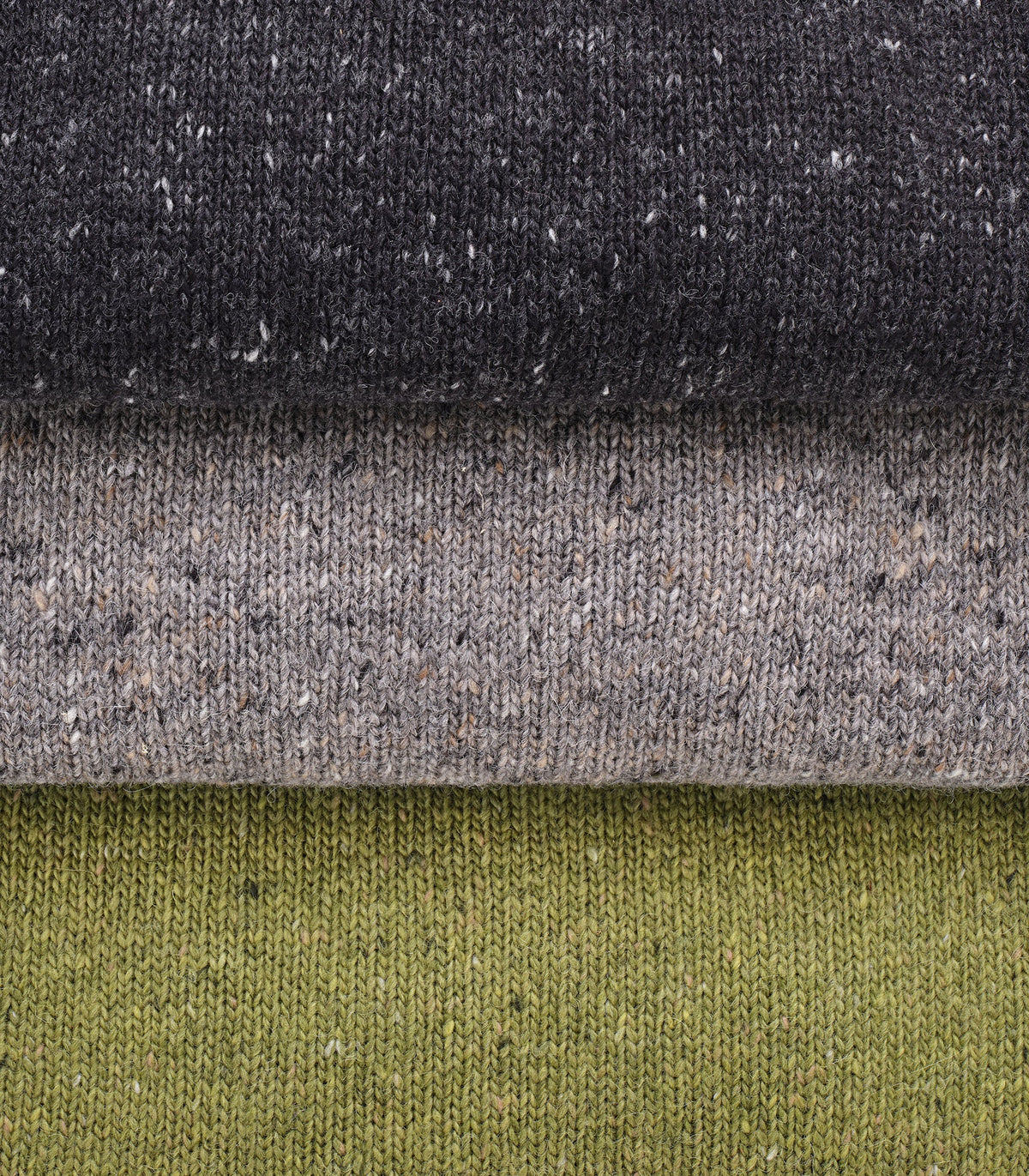 Knickerbocker Moor Alpaca & Merino Tweed Sweater Black Grey