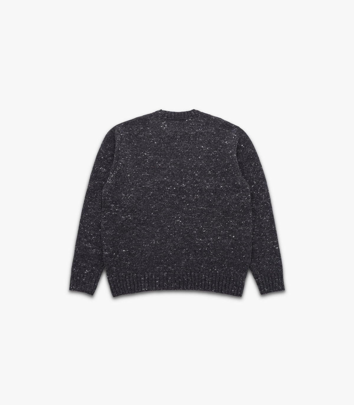 Knickerbocker Moor Alpaca & Merino Tweed Sweater Black Grey