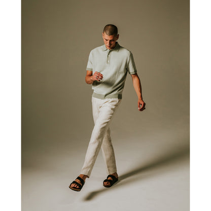 Wax London Turin Polo Ladder Stripe