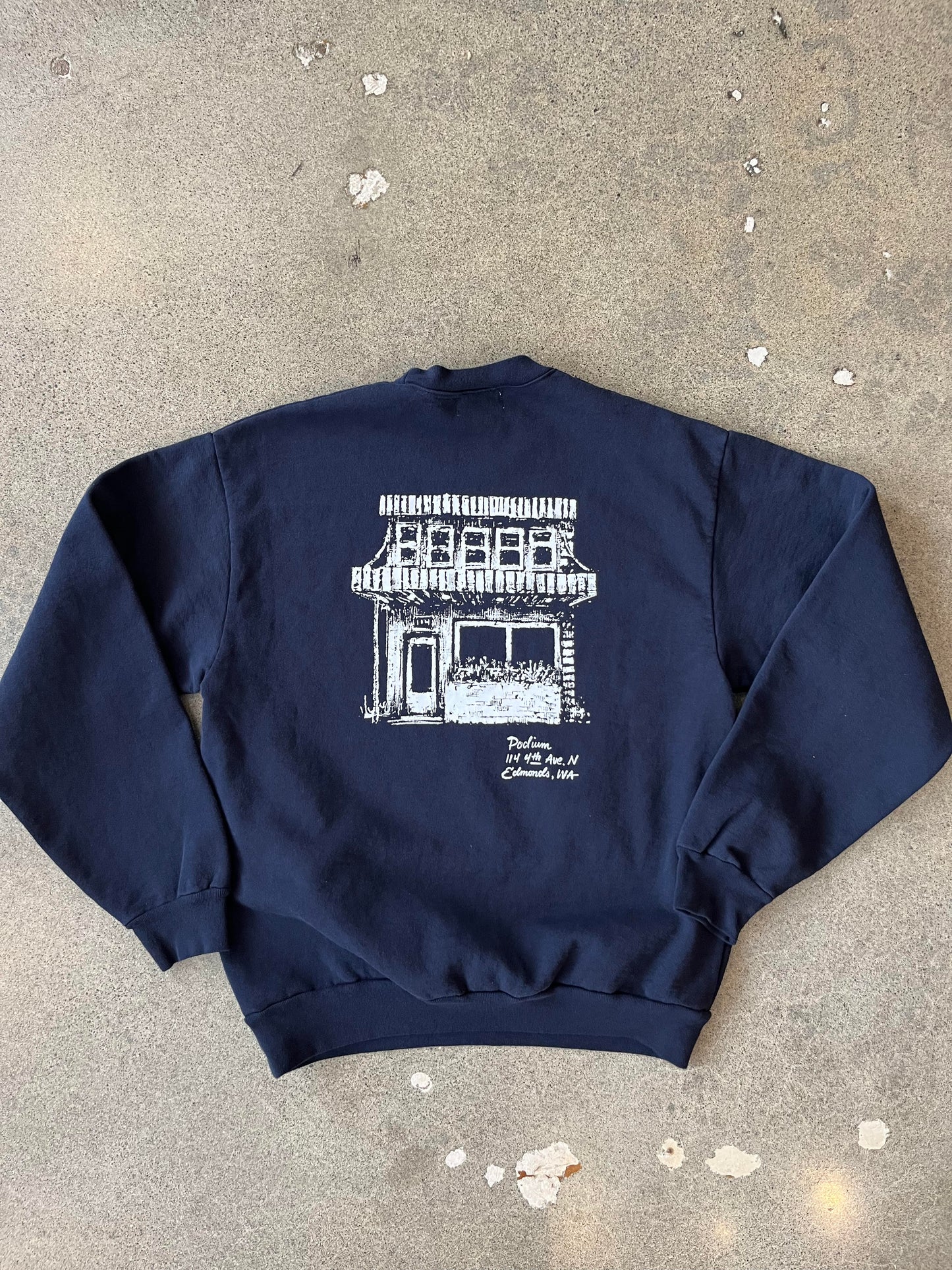 Podium Shop Crewneck Navy 14oz